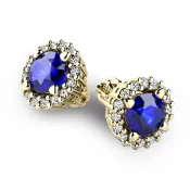 Luxusné náušnice s diamantmi 10926-ZL-DIA-SAF