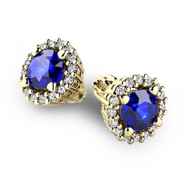 Luxusné náušnice s diamantmi 10926-ZL-DIA-SAF