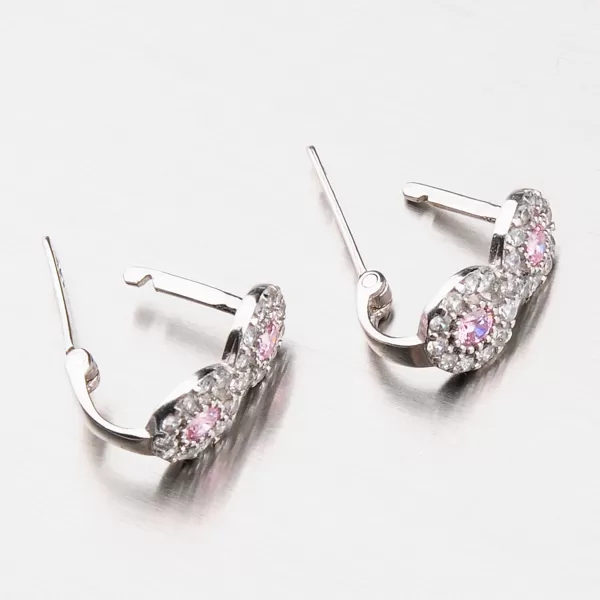 Zlaté náušnice so zirkónmi 12-481