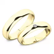 Snubné prstene zo žltého zlata so zirkónom SP-61100-03-01-Z