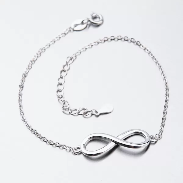 Strieborný náramok nekonečno BST-14404