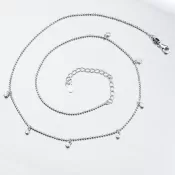 Náhrdelník so zirkónmi SST-151007