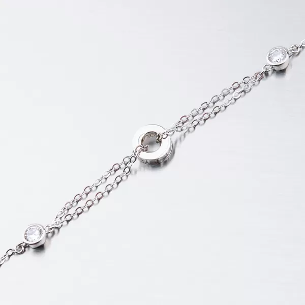 Strieborný náramok BST-14400