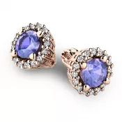 Luxusné náušnice s diamantmi 10926-CV-DIA-TAN