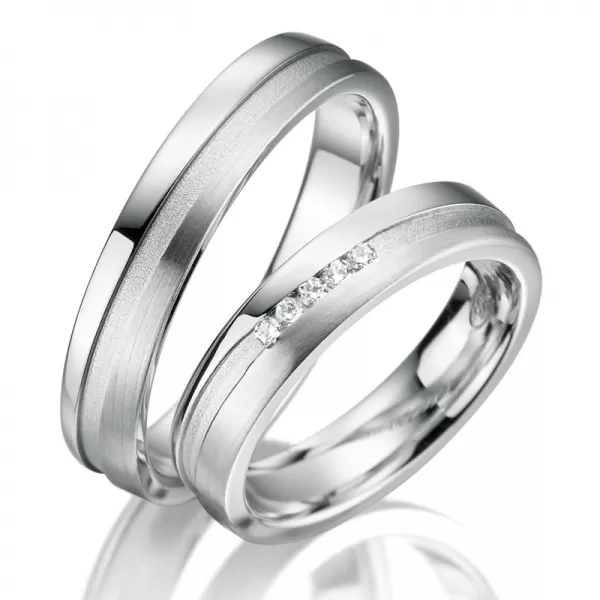 Strieborné snubné prstene so zirkónmi SP-SI-015