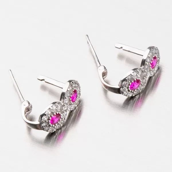 Zlaté náušnice so zirkónmi 12-480