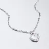 Strieborný náhrdelník so zirkónmi SST-151106