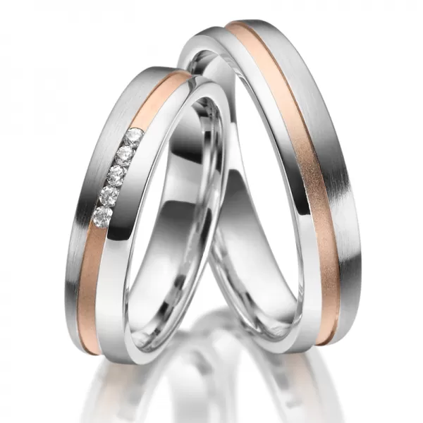 Strieborné snubné prstene so zirkónmi SP-SI-024