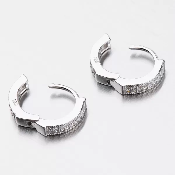 Strieborné kruhy so zirkónmi UCST-121557