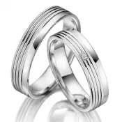Strieborné snubné prstene SP-SI-003