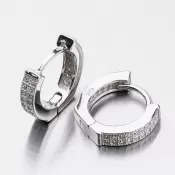 Strieborné kruhy so zirkónmi UCST-121557