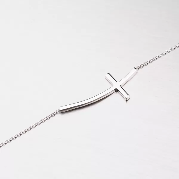 Zlatý náhrdelník s krížom na ležato 45-1865