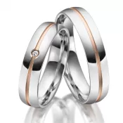 Strieborné snubné prstene so zirkónom SP-SI-026