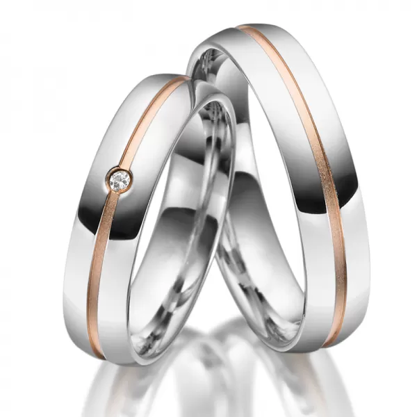 Strieborné snubné prstene so zirkónom SP-SI-026