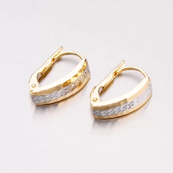 Zlaté visiace náušnice 42-31594