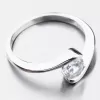Strieborný prsteň so zirkónmi GST-11367