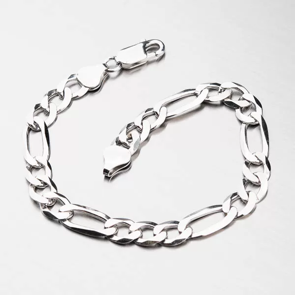 Strieborný masívny náramok Figaro 3+1 CHRS-073-180-FLAT