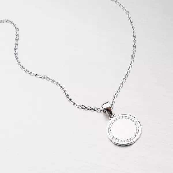 Strieborný náhrdelník so zirkónmi SETST-15187SR