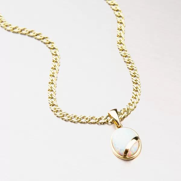 Zlatý prívesok s Opal 43-21737