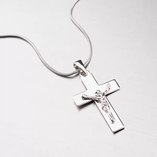 Strieborný kríž s Ježišom P1901676-1132-SLX