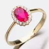 Zlatý prsteň s Ruby 11-277