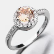 Strieborný prsteň so zirkónmi GST-11280