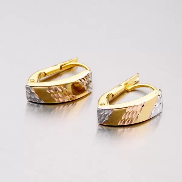 Zlaté visiace náušnice 42-31726