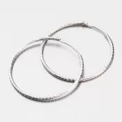 Trblietavé strieborné kruhy 35 mm M8017