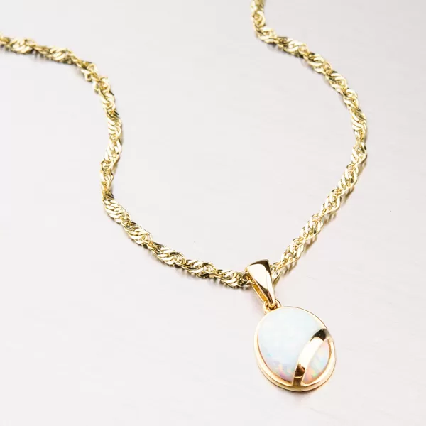 Zlatý prívesok s Opal 43-21737