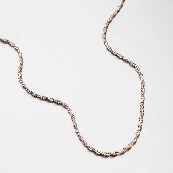 Strieborný náhrdelník CHRS-13-RDIS162F-020-AWP-RH