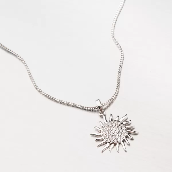 Zlatý prívesok so zirkónmi 43-21724