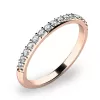 Dámsky prsteň s diamantmi z ružového zlata 10845D-CV