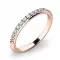 Dámsky prsteň s diamantmi z ružového zlata 10845D-CV