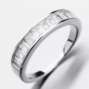 Strieborný prsteň so zirkónmi GST-11242