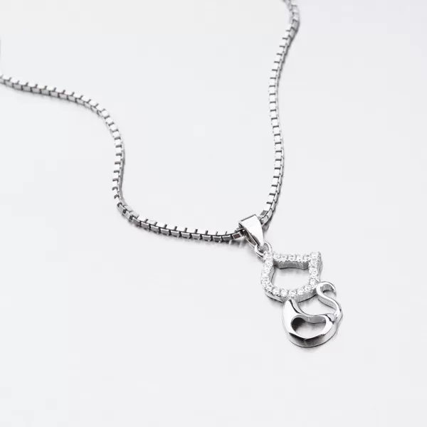 Strieborný prívesok mačka HST-13210