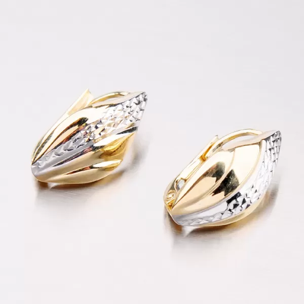 Zlaté visiace náušnice 42-31717