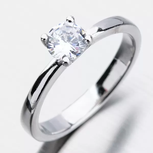 Strieborný prsteň so zirkónom GST-11245