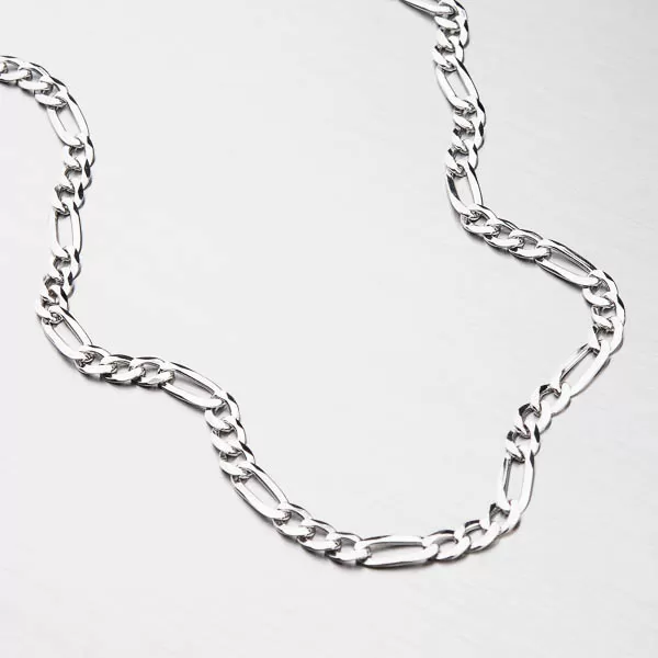 Pánska retiazka strieborná 925 figaro 3+1 CHRS-073-120-FLAT