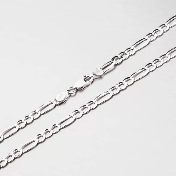 Pánska retiazka strieborná 925 figaro 3+1 CHRS-073-120-FLAT