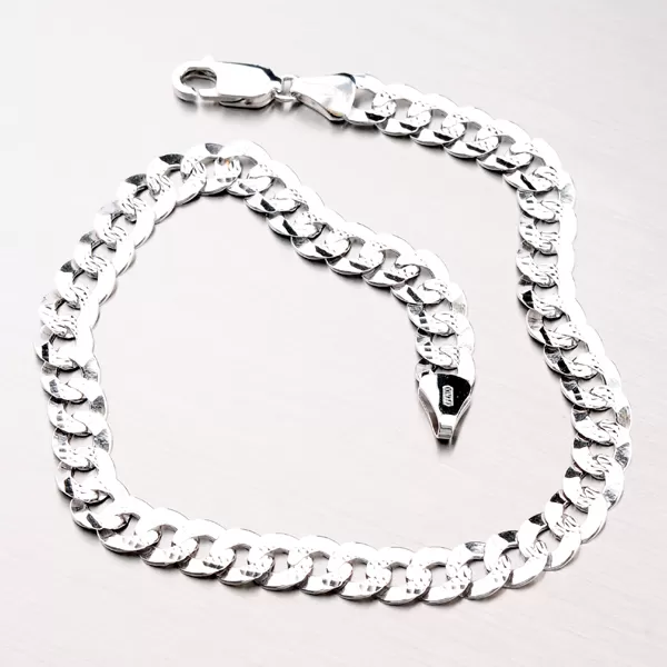 Zlatý náramok Pancer s gravírovaním 44-1248