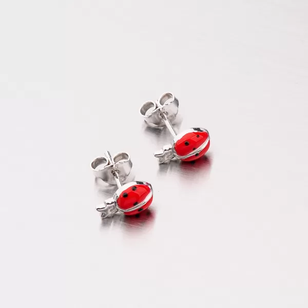 Strieborné náušnice M604542SM-RED