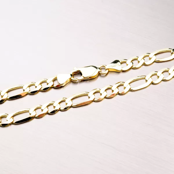 Zlatý masívny náramok Figaro 3+1 44-1895