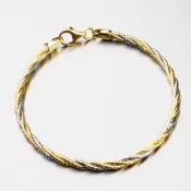 Dámsky náramok bicolor CHRS-SPRING-1-3L-TW-Y/W