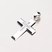 Zlatý kríž so zirkónmi 43-21749