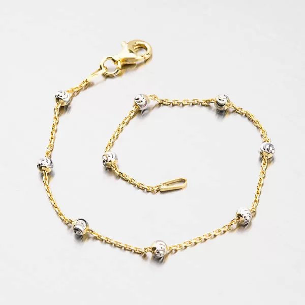 Strieborný náramok s guličkami CHRS-ST-RN-C0001-YR-003