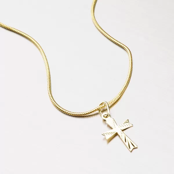 Prívesok zlato 585 krížik 43-2092