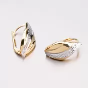 Zlaté visiace náušnice 42-31717