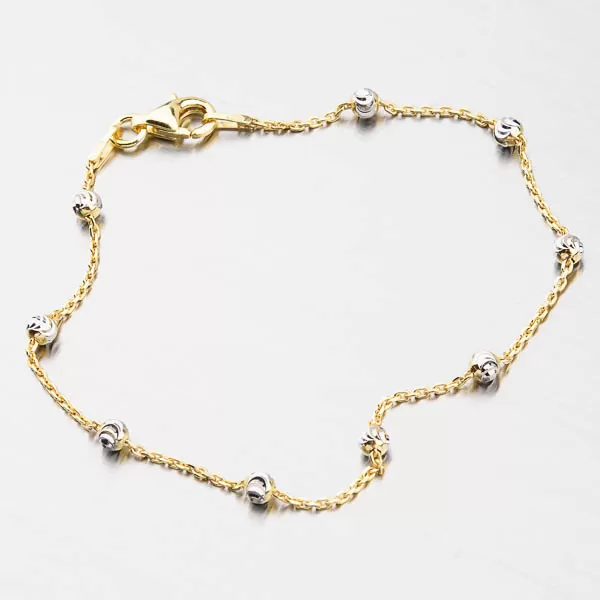 Strieborný náramok s guličkami CHRS-ST-RN-C0001-YR-003