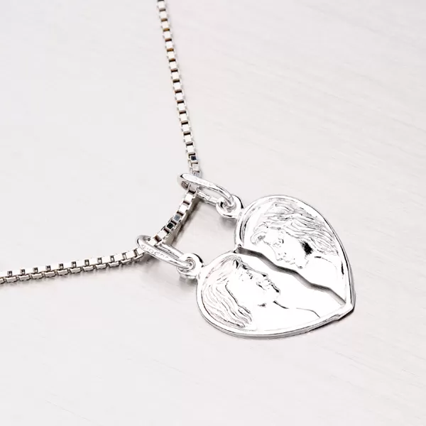 Strieborný prívesok pre zamilovaný pár M5500FRH