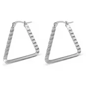 Náušnice z ocele v tvare trojuholníka 31 x 34 mm GGEO320